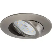 Briloner 7296-031 LED inbouwspots, set, ijzergrijs, rond, 3x6,5W, IP23, kantelbaar