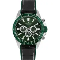 Jacques Lemans Chronograaf Liverpool Quartz horloge, armbandhorloge, herenhorloge, datum, stopfunctie, roestvrijstalen band