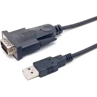 Equip 133391 seriële kabel Zwart 1,5 meter USB Type-A DB-9