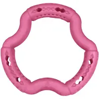 Vadigran speelgoed hond TPR ring red frutti