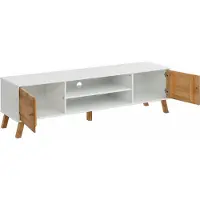 Notio Living Rondo|Lowboard met 2 deuren in MDF Wit Natuur