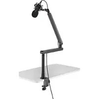 Deltaco GAM-173 Premium Universele Microfoon Arm - voor Bureau Montage - Low Profile - Zwart