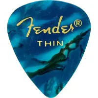 Fender Picks 351 Ocean Turq thin 12er Set Premium Celluloid - Plectrum set