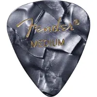 Fender Picks 351 zwart Moto medium 12er Set Premium Celluloid - Plectrum set
