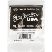 Dunlop JIM 9011R Witte Plastic Fingerpicks, Medium, 12/Stuk