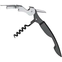 Triangle Kelnersmes met Kurkentrekker - 12.5 cm - Zwart - Vaatwasserbestendig