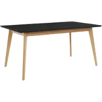 DOMUS Vista-Eettafel - 160 cm - Zwart Eiken