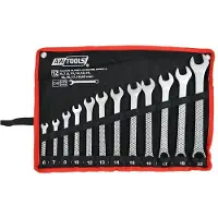AWTOOLS AW40114 - Ringsleutelset - 12-delig - CrV Staal - DIN 3113