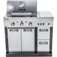 Char-Broil Char Broil Ultimate 3200 Gasbarbecue Buitenkeuken - 3 Branders - TRU-Infrared - RVS - Gietijzeren Grillrooster - 6,6 kW