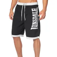 Lonsdale Zwemshorts 'Clennell' zwart / wit