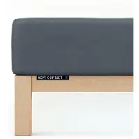 Schlafgut Soft Contact Jersey Flanel Hoeslaken XL - 180x200 - 200x200 556 Grey Deep