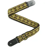 Fame Weave Series Baroque Pattern 1 Yellow - Gitaarband