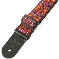 Fame Mosaic Nylon Strap Red - Gitaarband