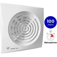 THERMEX Badkamerventilator Silent (100CRZ) - Ø 100mm - MET TIMER