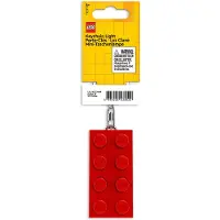 LEGO LED Sleutelhanger, blokje 2x4 rood