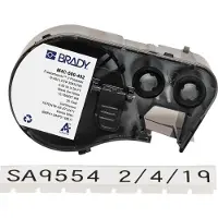Brady M4C-500-492 FreezerBondz tape polyester zwart op wit 12,7 mm x 7,62 m (origineel)