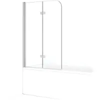 Maxaro Diamond Badwand 100cm Chroom Helder Glas 8mm veiligheidsglas | Badwand | Badwand Glas | Badscherm | Glazen Badwand