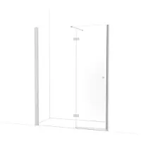 Maxaro Amber Douchedeur 155 cm Chroom Helder glas Draaideur | Douchedeur glas | Glazen Douchedeur | Nisdeur Douchewand