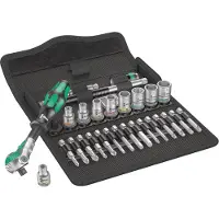 Wera Zyklop Metal 8100 SA 7 05004017001 Dopsleutelset Metrisch 1/4 (6,3 mm) 28-delig