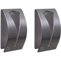 QUVIO Handdoekenhouder zelfklevend rvs set van 2