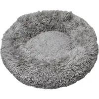 Topmast Supersoft Fluffy Donut - Hondenbed - hondenkussen - Antraciet - 80 cm - Made in Europe
