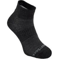 Wrightsock Coolmesh Merino Quarter - Donkergrijs/Lichtgrijs - 34-37