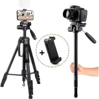 MOJOGEAR 177cm 2-in-1 Camera & Telefoon Statief
