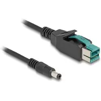 DeLOCK PoweredUSB cable male 12 V to DC 5.5 x 2.5 mm male 3 m
