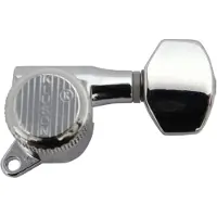KLUSON Backlock mechanieken 6L 45° CH Chrom - Stemmechaniek voor gitaar