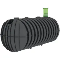 Garantia STABILUS Regenwateropslagbak, 3000 liter, 327x124x124 cm (L x B x H), zwart; artikelnummer: 102017