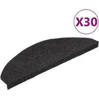vidaXL Trapmatten zelfklevend 30 st 65x22,5x3,5 cm zwart