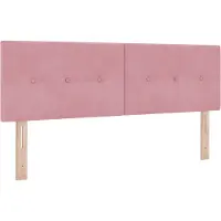 vidaXL Hoofdbord Roze 144 cm Fluweel