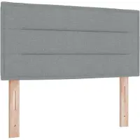 vidaXL Hoofdbord Lichtgrijs 100 cm Stof