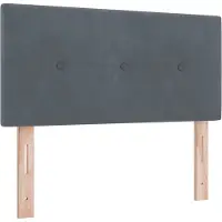 vidaXL Hoofdbord Donkergrijs 100 cm Fluweel