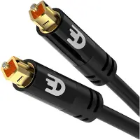 Drivv. Premium Toslink Optische Kabel - Optische Audiokabel - Soundbar - Male to Male - 5 meter - Zwart
