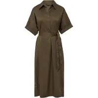 Comma Jurk chocoladebruin