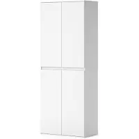 Vicco Claus Kledingkast – 74 x 191.5 cm met 4 deuren Wit