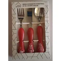 Villa Volance Kinderbestekset 3-delig Notenkraker Rood