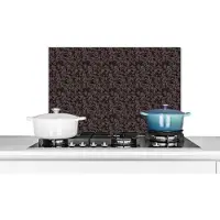 KitchenYeah Spatscherm keuken 70x50 cm - Kookplaat achterwand Steen - Patroon - Graniet print - Muurbeschermer - Spatwand fornuis - Hoogwaardig aluminium