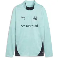 Puma Sportief sweatshirt 'Olympique De Marseille' marine / lichtblauw / goud