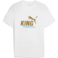 Puma Functioneel shirt 'Olympique de Marseille King' lichtblauw / olijfgroen / wit