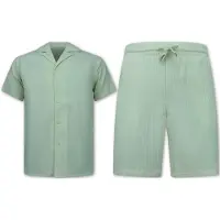 Enos Ribbed oversized shirt zomerset