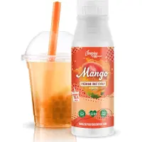 The Inspire Food Company Inspire Food Company – Fruitsiroop Bubble Tea – Mango – 100% natuurlijk, geen kunstmatige kleurstoffen toegevoegd – 300 ML
