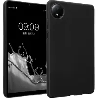 Kwmobile Hoes geschikt voor Xiaomi Redmi Pad SE 8.7" - Siliconenhoes voor tablet in mat zwart - Tablet cover
