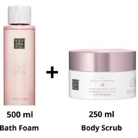 RITUALS of Sakura - Combi Set- Body Scrub 250 ml + Bath Foam 500 ml + Scrub zakje
