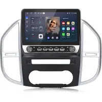 Junsun Autoradio - Geschikt voor Mercedes Benz Vito 3 2014-2024, - Android 15 - 10.1''- 2+64 GB - Draadloos Carplay & Android Auto - GPS Navi & SWC & BT & Wifi