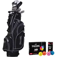 Spalding True Black - 14-Delige Golfset Heren - Graphite Shafts - Rechtshandig - Inclusief 12 Golfballen