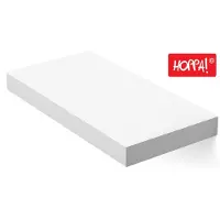 Hoppa! - Zwevende Wandplank - Wit - MDF - 40 x 20 x 4 cm (L x D x H)