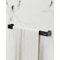 Nortiq T&B handdoekstang – 51,7cm – mat zwart