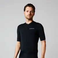 Acelera Intermediate Wielershirt | Fietsshirt Heren Korte Mouw | Wielrenshirt | Fietskleding | Zwart | Maat 3XL